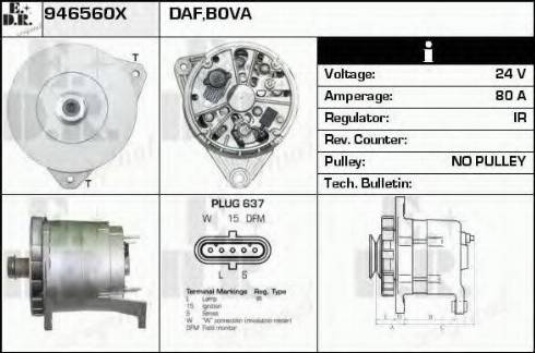 EDR 946560X - Генератор vvparts.bg