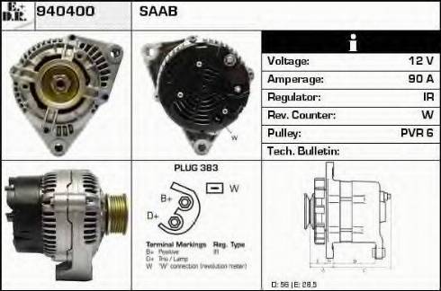 EDR 940400 - Генератор vvparts.bg