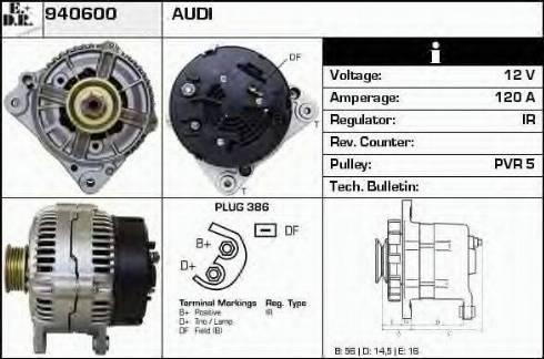 EDR 940600 - Генератор vvparts.bg