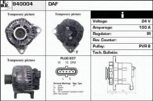 EDR 940004 - Генератор vvparts.bg