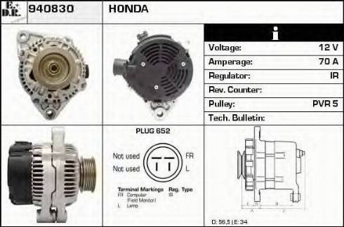 EDR 940830 - Генератор vvparts.bg