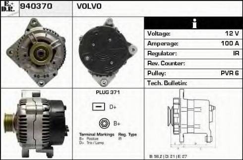 EDR 940370 - Генератор vvparts.bg