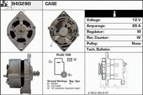 EDR 940290 - Генератор vvparts.bg