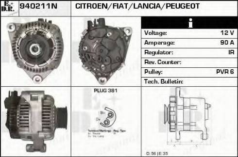 EDR 940211N - Генератор vvparts.bg