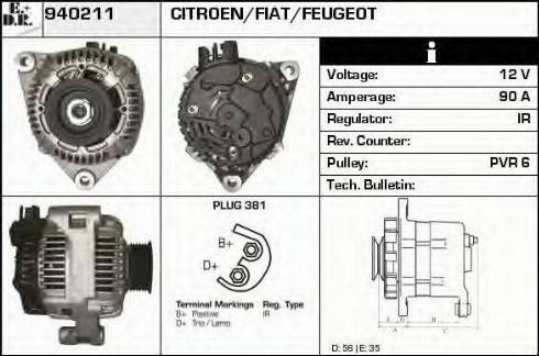 EDR 940211 - Генератор vvparts.bg