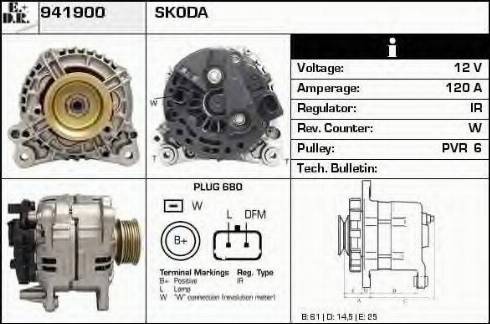 EDR 941900 - Генератор vvparts.bg