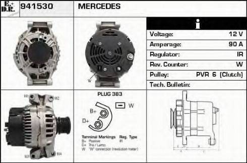 EDR 941530 - Генератор vvparts.bg