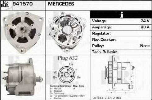 EDR 941570 - Генератор vvparts.bg