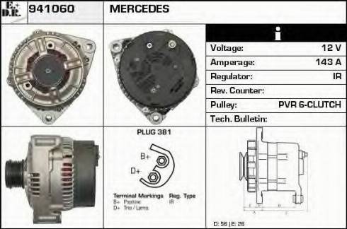 EDR 941060 - Генератор vvparts.bg