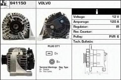 EDR 941150 - Генератор vvparts.bg