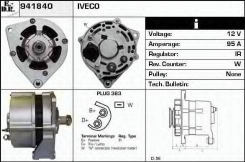 EDR 941840 - Генератор vvparts.bg