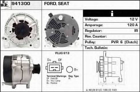 EDR 941300 - Генератор vvparts.bg