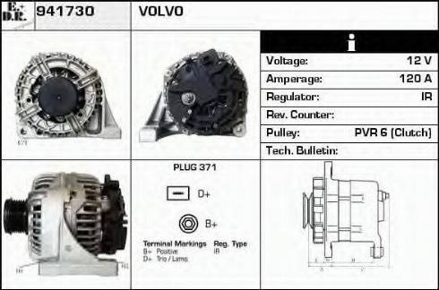 EDR 941730 - Генератор vvparts.bg