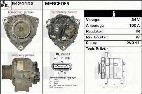 EDR 942410X - Генератор vvparts.bg