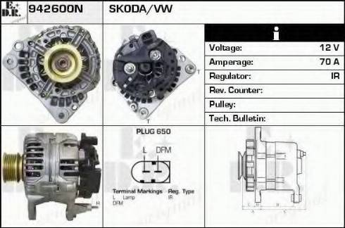 EDR 942600N - Генератор vvparts.bg