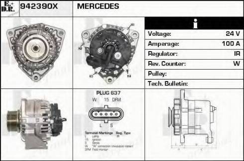 EDR 942390X - Генератор vvparts.bg