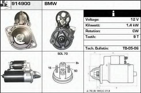 EDR 914900 - Стартер vvparts.bg