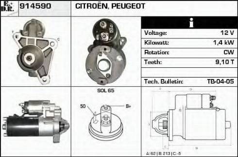 EDR 914590 - Стартер vvparts.bg