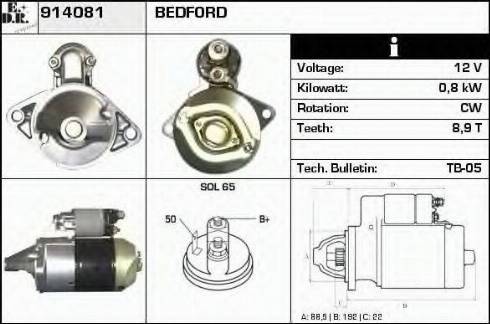 EDR 914081 - Стартер vvparts.bg