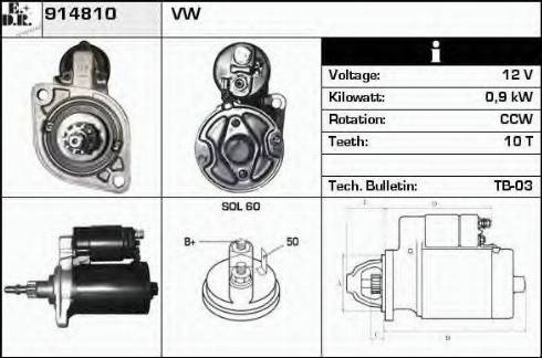 EDR 914810 - Стартер vvparts.bg