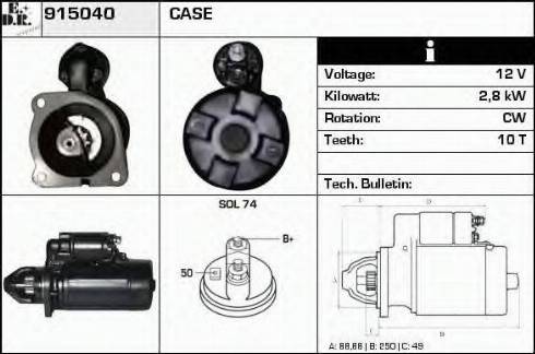 EDR 915040 - Стартер vvparts.bg