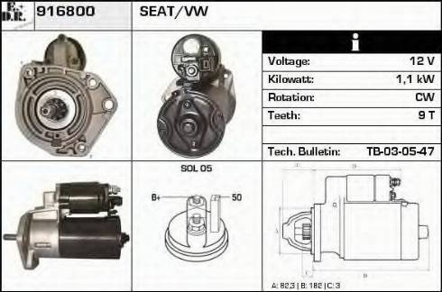 EDR 916800 - Стартер vvparts.bg