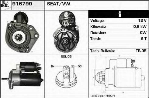 EDR 916790 - Стартер vvparts.bg