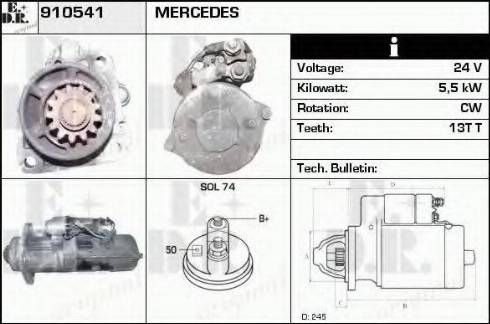 EDR 910541 - Стартер vvparts.bg