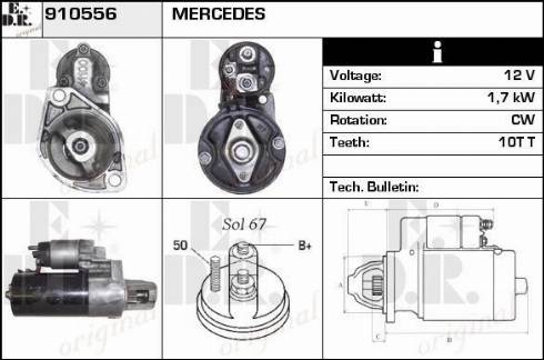 EDR 910556 - Стартер vvparts.bg