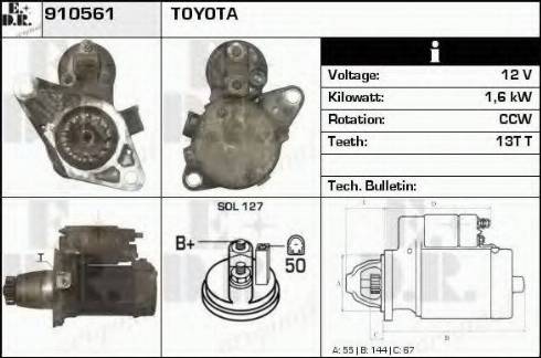 EDR 910561 - Стартер vvparts.bg