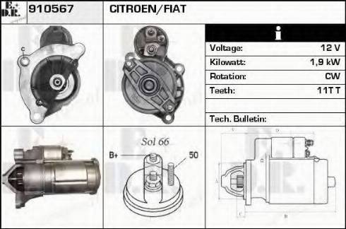 EDR 910567 - Стартер vvparts.bg