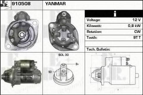 EDR 910508 - Стартер vvparts.bg