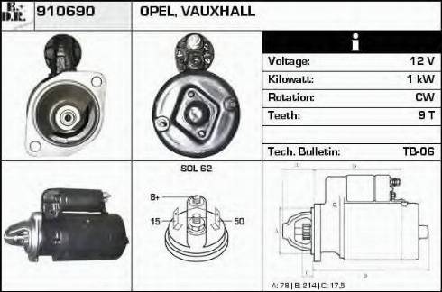 EDR 910690 - Стартер vvparts.bg