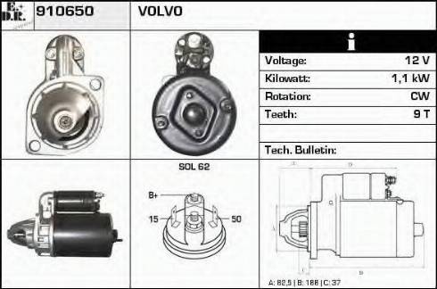 EDR 910650 - Стартер vvparts.bg