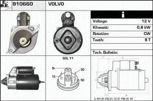 EDR 910660 - Стартер vvparts.bg