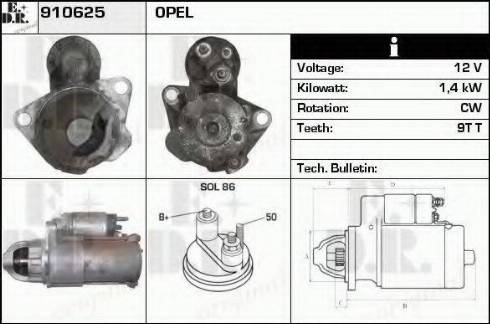 EDR 910625 - Стартер vvparts.bg