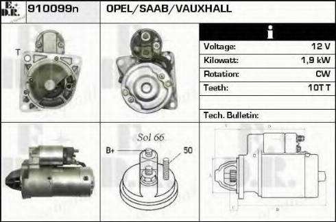 EDR 910099N - Стартер vvparts.bg