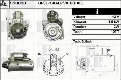 EDR 910099 - Стартер vvparts.bg