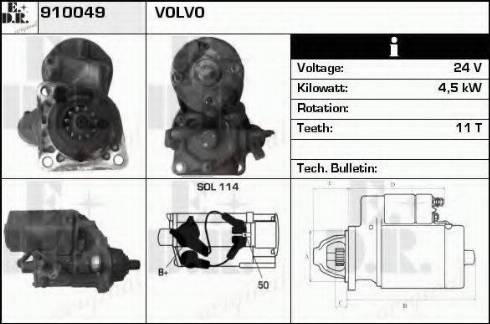 EDR 910049 - Стартер vvparts.bg