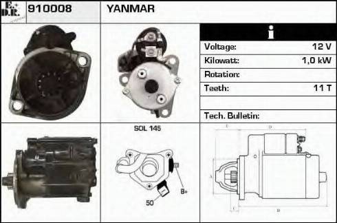 EDR 910008 - Стартер vvparts.bg