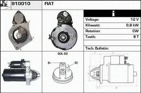 EDR 910010 - Стартер vvparts.bg