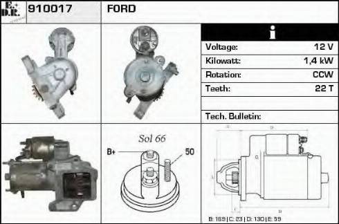 EDR 910017 - Стартер vvparts.bg