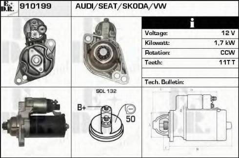 EDR 910199 - Стартер vvparts.bg