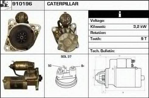 EDR 910196 - Стартер vvparts.bg