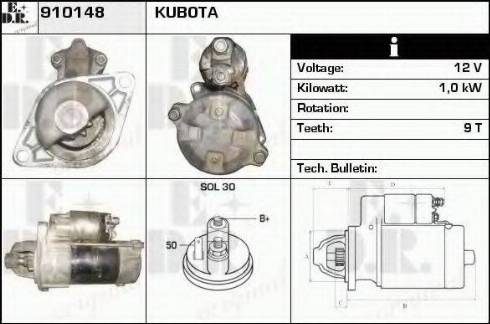 EDR 910148 - Стартер vvparts.bg