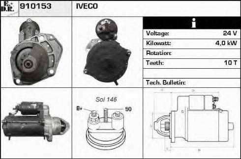 EDR 910153 - Стартер vvparts.bg