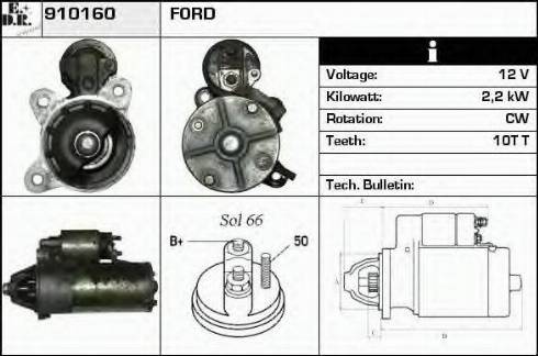 EDR 910160 - Стартер vvparts.bg