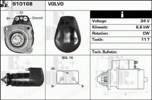 EDR 910168 - Стартер vvparts.bg