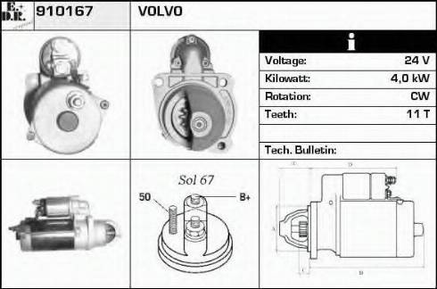 EDR 910167 - Стартер vvparts.bg