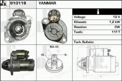 EDR 910118 - Стартер vvparts.bg